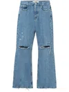 Séfr Relaxed Fit Flared Jeans In Blue