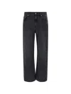 Séfr Sefr Relaxed Fit Worn Wash Jeans For Men In Black