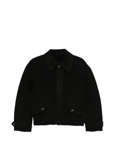 Séfr Relaxed Wool Jacket In Black