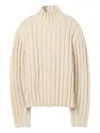 Séfr Ribbed Acquiles Sweater In Neutral