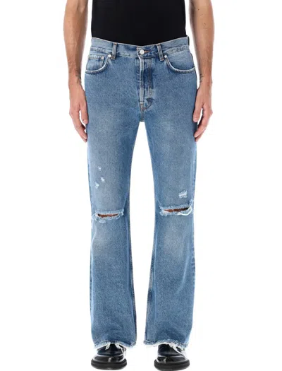 Séfr Jeans In Trashed Mid Blue