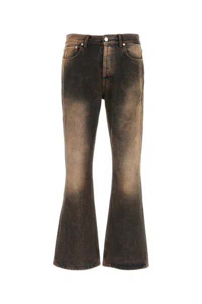 Séfr Dark Grey Rider Cut Jeans In Multi