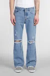 Séfr Ripped And Frayed Jeans In Blue