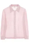 Séfr Camicia Riku In Lana Merino In Pink