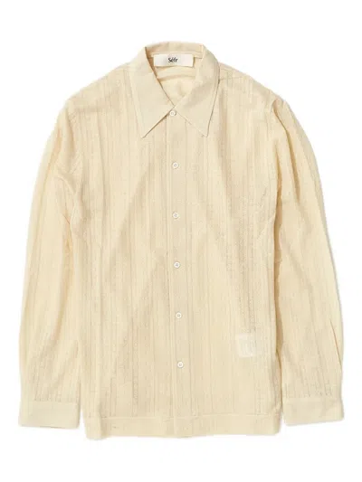 Séfr Ripley Buttoned-up Long-sleeved Shirt In Nude