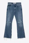 Séfr Ripped And Frayed Jeans In Blue