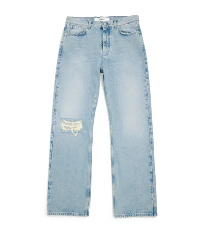 Séfr Ripped Straight Jeans In Blue