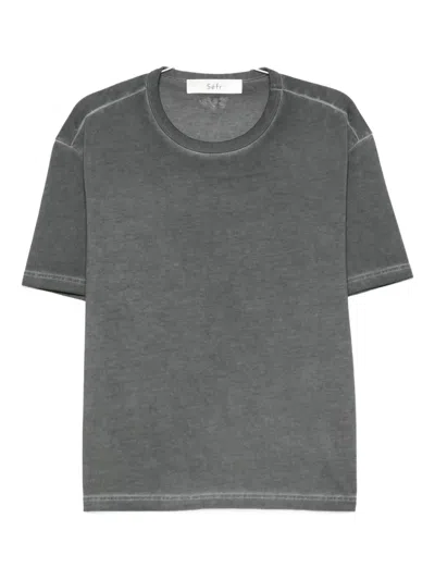 Séfr Round-neck T-shirt In Gray