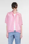 Séfr Sergio Shirt In Rose-pink Polyester In Pink