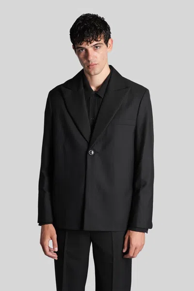 Séfr Seydou Blazer In Black Wool
