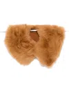 Séfr Shearling Scarf In Gold