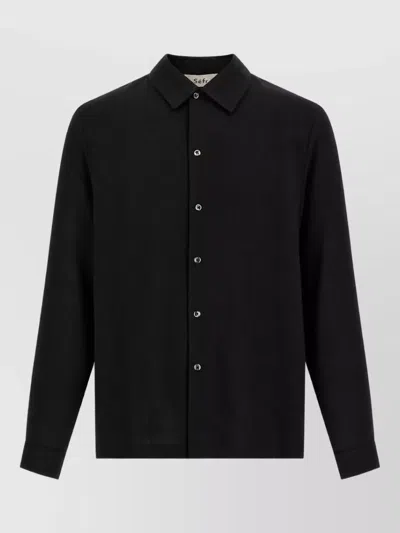 Séfr Sefr Mini Crepe Shirt For Men In Black