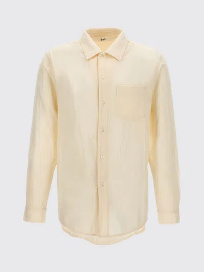Séfr Leo Voile Shirt Long Sleeves Pocket In Yellow