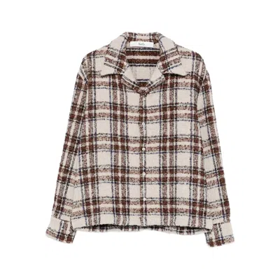 Séfr Ojai Plaid Shirt In Brown