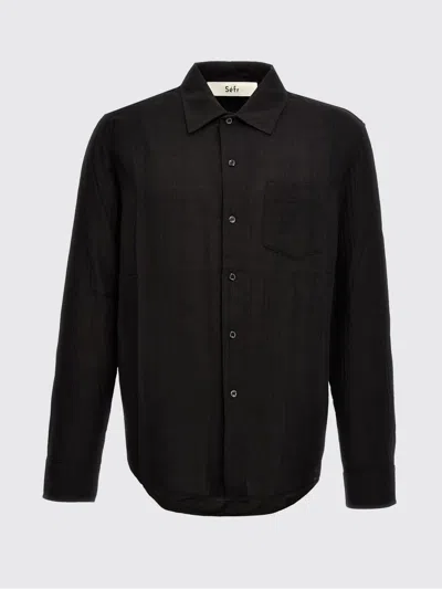 SÉFR SÉFR SHIRT MEN COLOR BLACK,G22102002