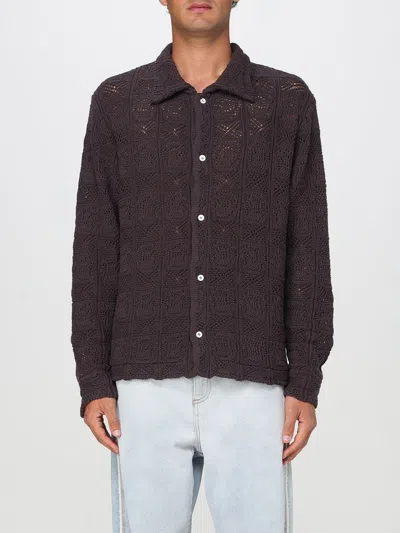 SÉFR SHIRT SÉFR MEN COLOR BROWN,G94451032