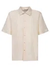 Séfr Noam Beige Textured Shirt In Beige