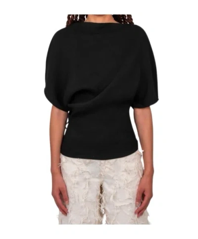 Séfr Short-sleeved Top In Black