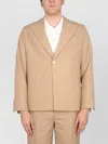 Séfr Single Breasted Blazer Notch Lapel Chest Pocket In Brown