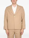 Séfr Single-breasted Jacket In Neutral
