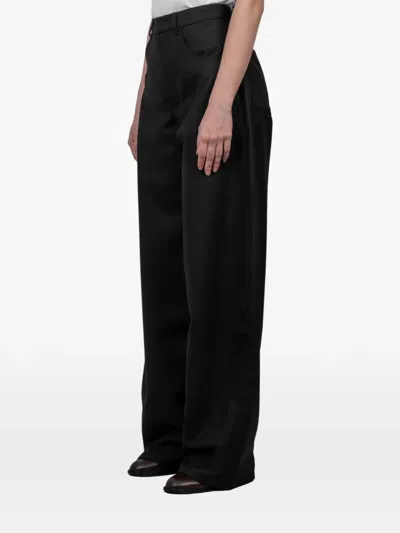 Séfr Soline High-waisted Trousers In Black