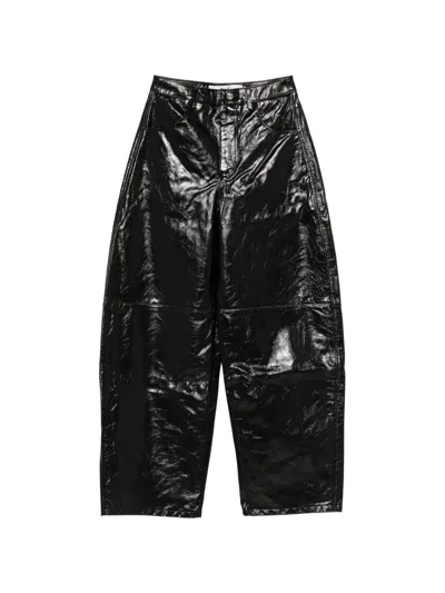 Séfr Soline Leather Trousers In Black