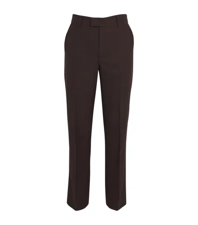 Séfr Straight-leg Mike Trousers In Brown