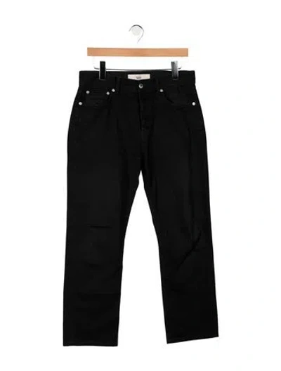Pre-owned Séfr Straight-leg Jeans In Black