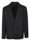 Séfr Tailored Black Blazer With Notch Lapels In Black
