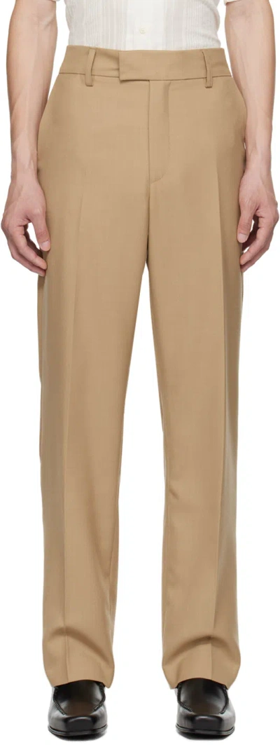 Séfr Mike Twill Suit Trousers In Beige Breeze