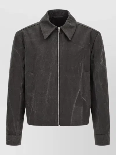 Séfr Tazio Tailored Jacket Long Sleeves Buttons In Black