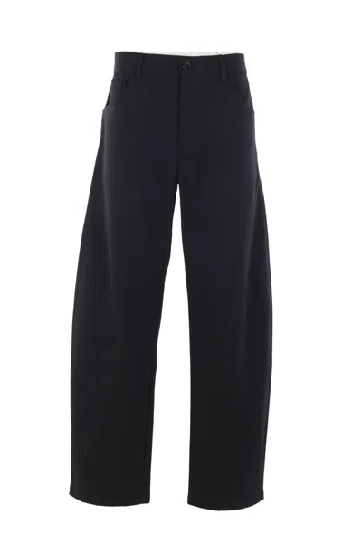 Séfr Five-pocket Twill Trousers In Black