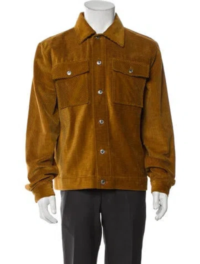 Pre-owned Séfr Trucker Jacket In Brown
