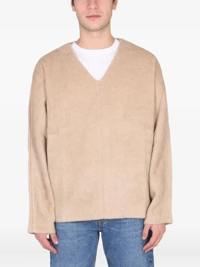 Séfr V-neck Sweater In Neutral