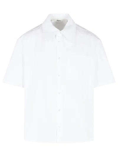 Séfr Sefr 'waylon' White Cotton Shirt