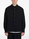 Séfr Wes Buttoned Overshirt In Black