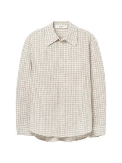 Séfr Seersucker-effect Wes Shirt In Multi