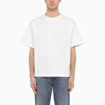Séfr White Cotton Crew-neck T-shirt