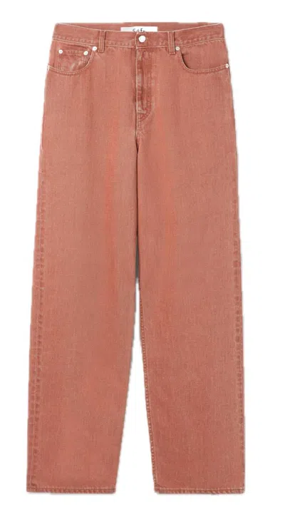 Séfr Straight-leg Jeans In Red