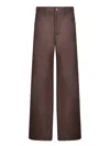 SÉFR WIDE JIRO BROWN PANTS