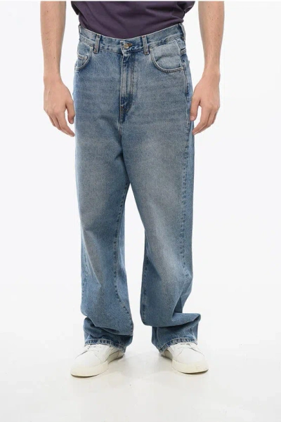Séfr Wide Leg Jeans With Logoed-button 27cm