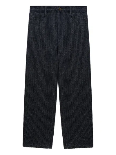 Séfr Wide-leg Trousers In Blue
