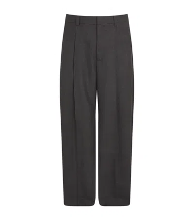 Séfr Wide Tailored Trousers In Black