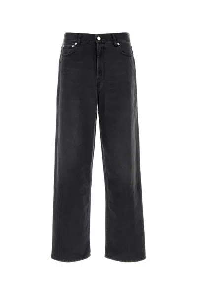 SÉFR SEFR WIDE-CUT CREASED DENIM JEANS