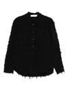 Séfr Willa Fringed Shirt In Black