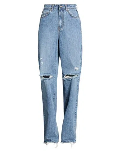 Séfr Woman Jeans Blue Size 24 Cotton