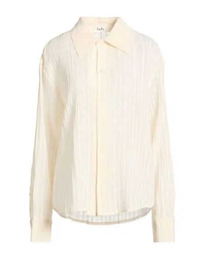 Séfr Woman Shirt Ivory Size L Cotton In Neutral