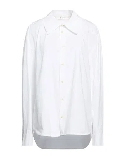 Séfr Woman Shirt White Size L Cotton