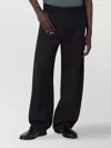 Séfr Wool Blend Wide Leg Trousers With Pockets In Black