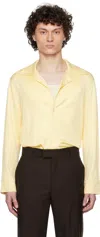 Séfr Yellow Darian Shirt In Sorbet Rib